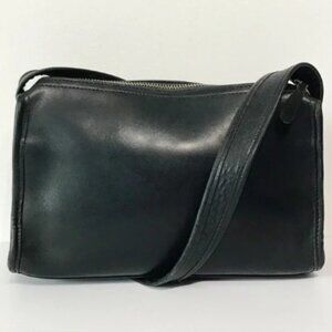 Authentic Vintage Coach Legacy Black Leather  Zip Top Shoulder Bag Purse…